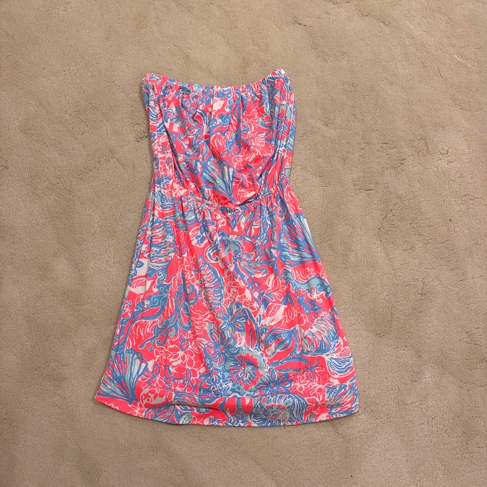 Lilly Pulitzer Strapless Dress/coverup NWT size Small